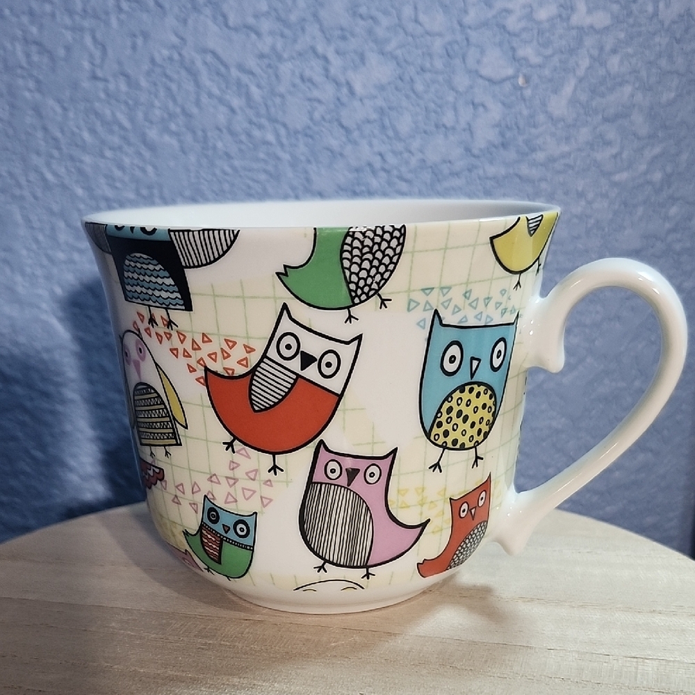 Creative Tops Colorful Owl Pattern Mug - Picture 2 of 8